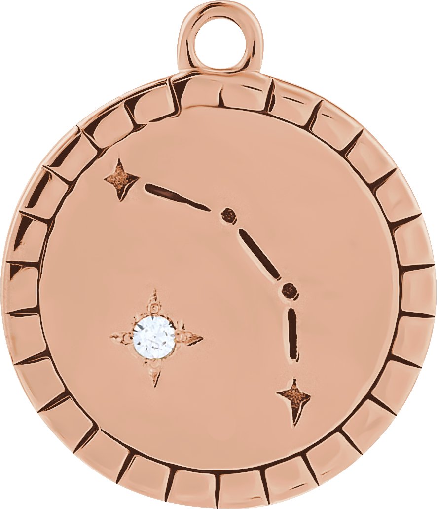 Accented Constellation Zodiac Dangle