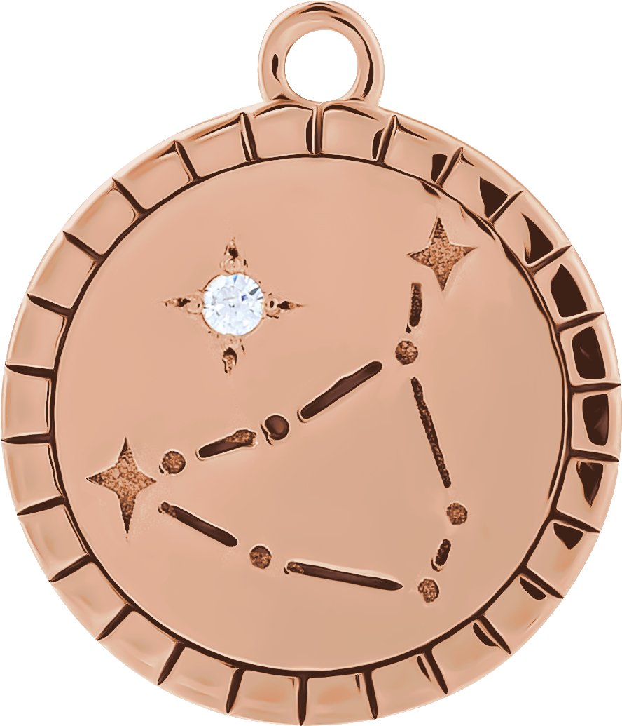 Accented Constellation Zodiac Dangle