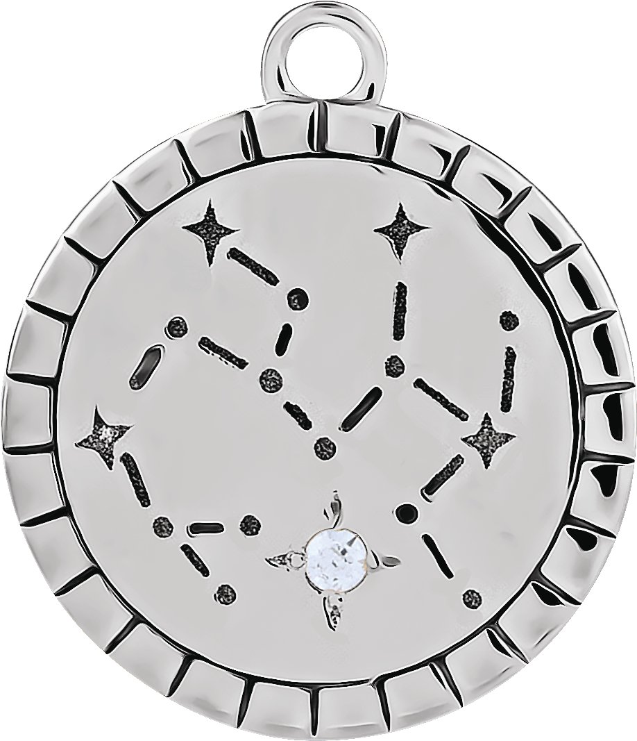 Accented Constellation Zodiac Dangle