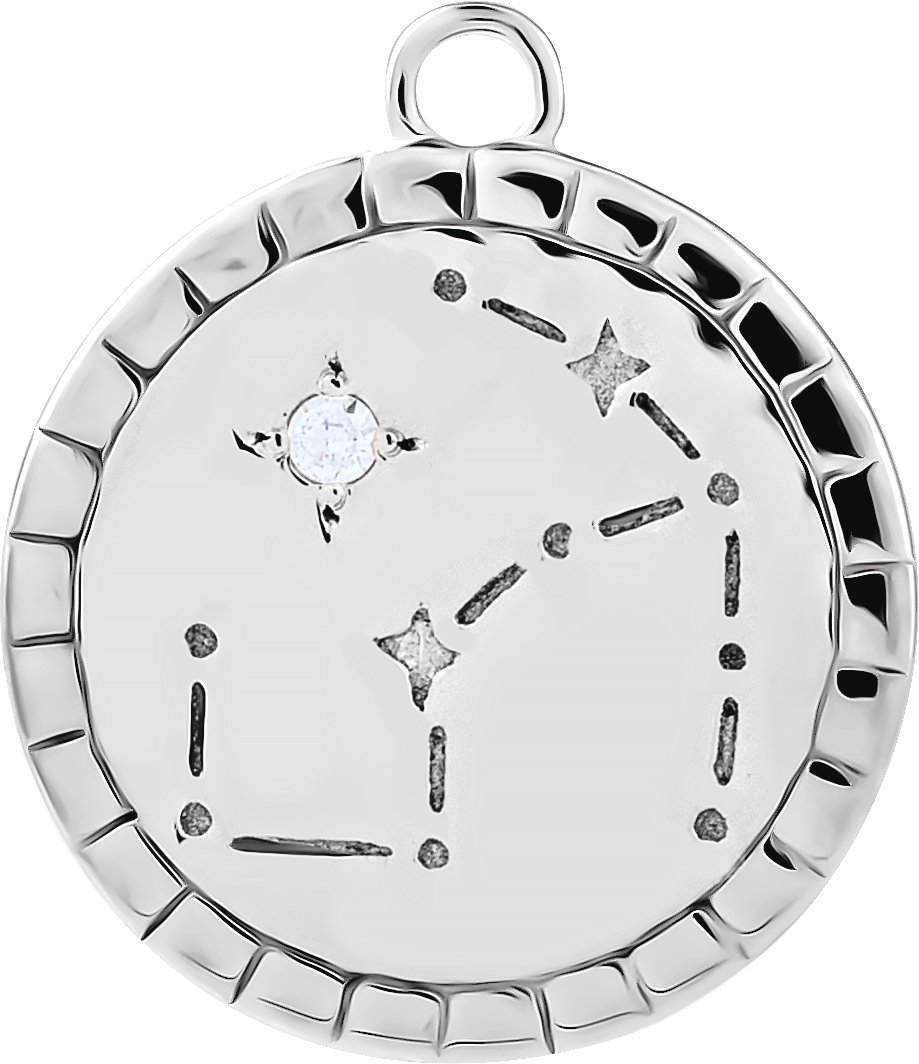 Accented Constellation Zodiac Dangle