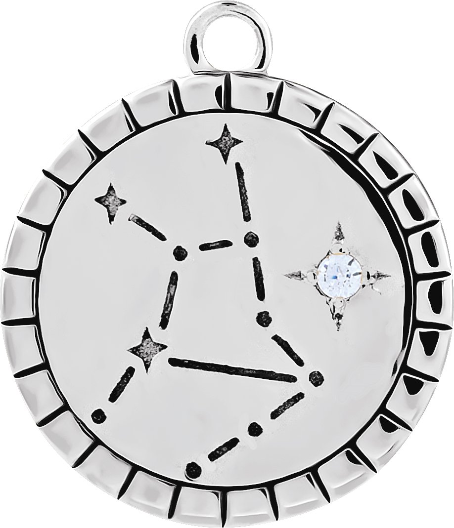 Accented Constellation Zodiac Dangle