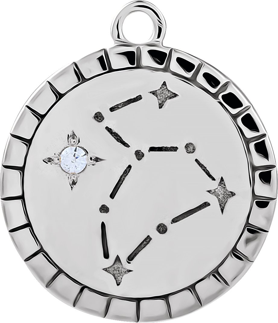 Accented Constellation Zodiac Dangle