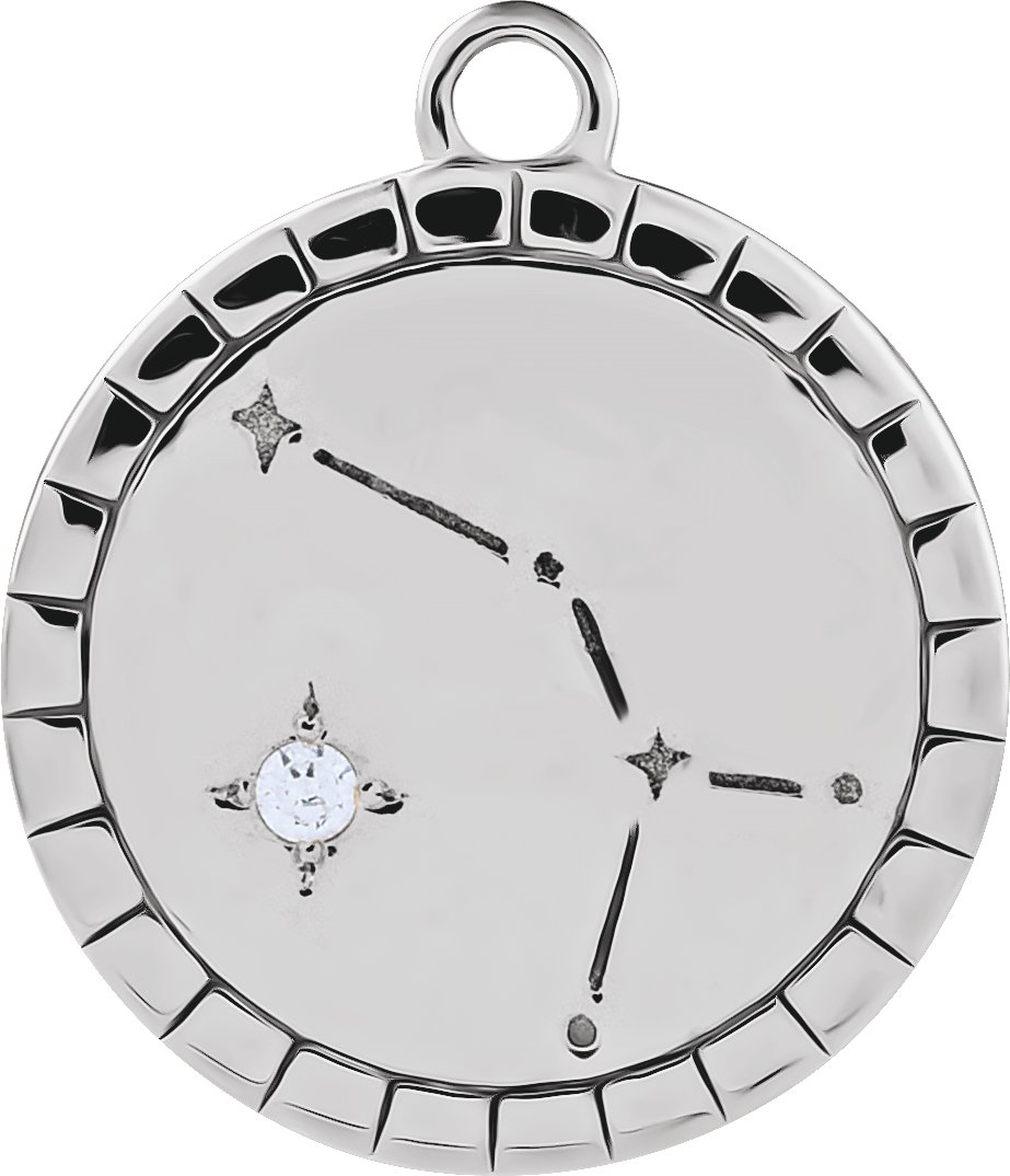 Accented Constellation Zodiac Dangle