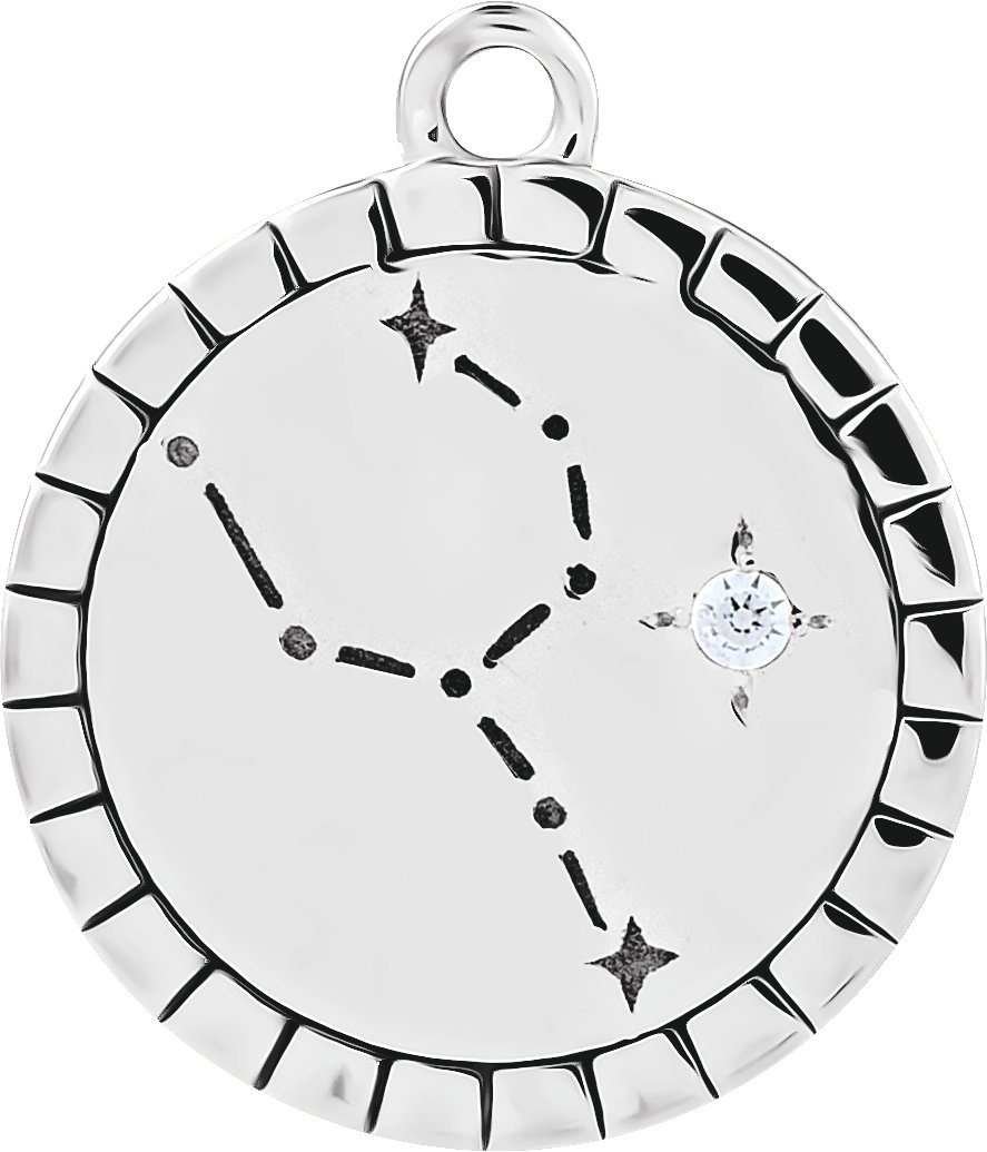 Accented Constellation Zodiac Dangle