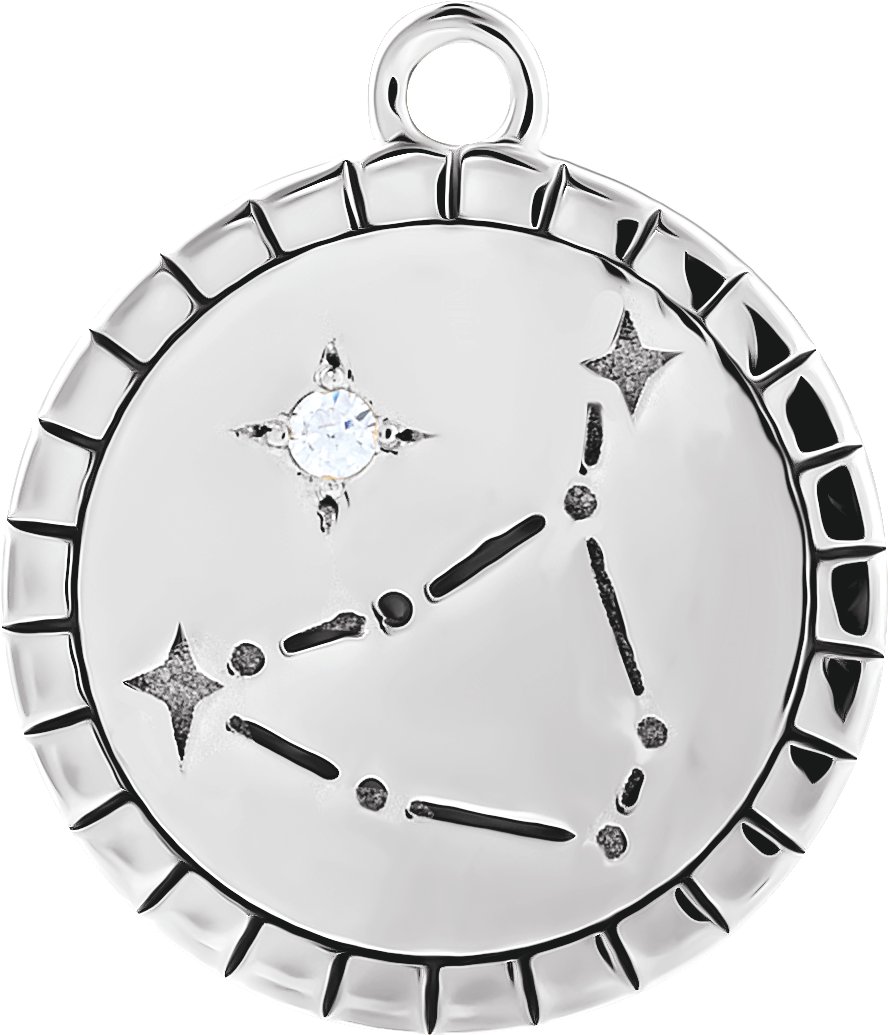 Accented Constellation Zodiac Dangle