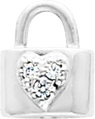 Heart Padlock Lapel Pin
