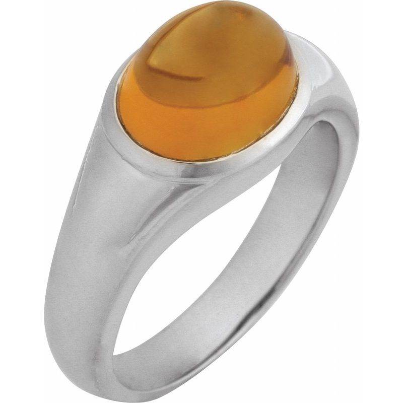 Bezel-Set Cabochon Ring
