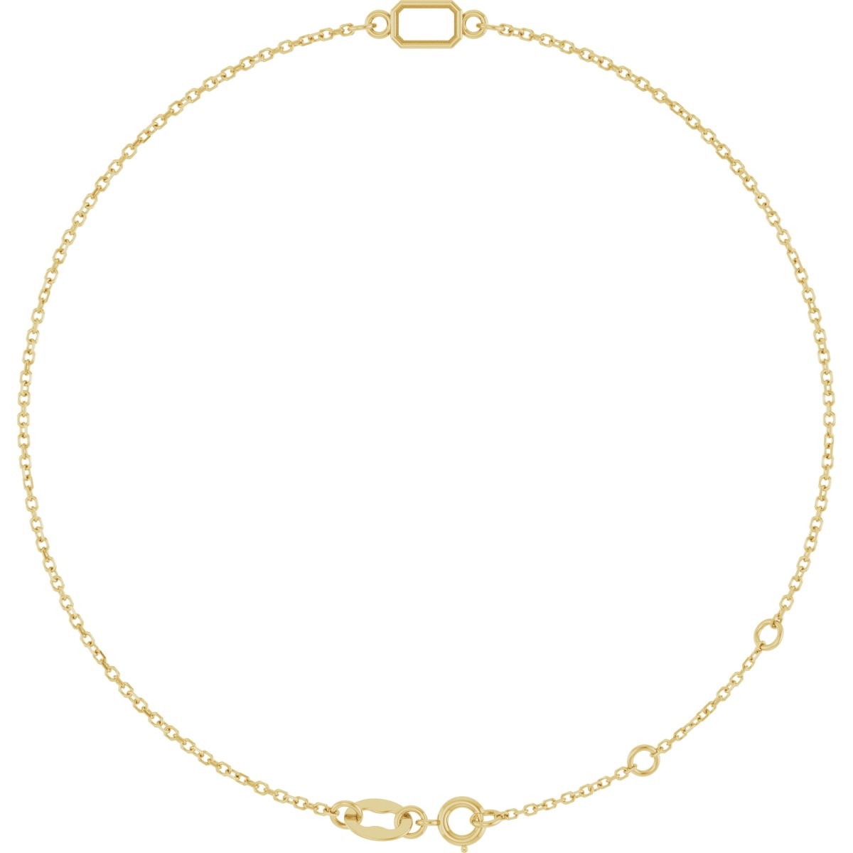 14K Yellow Gold Natural Diamond 6 1/2-7 1/2" Bracelet