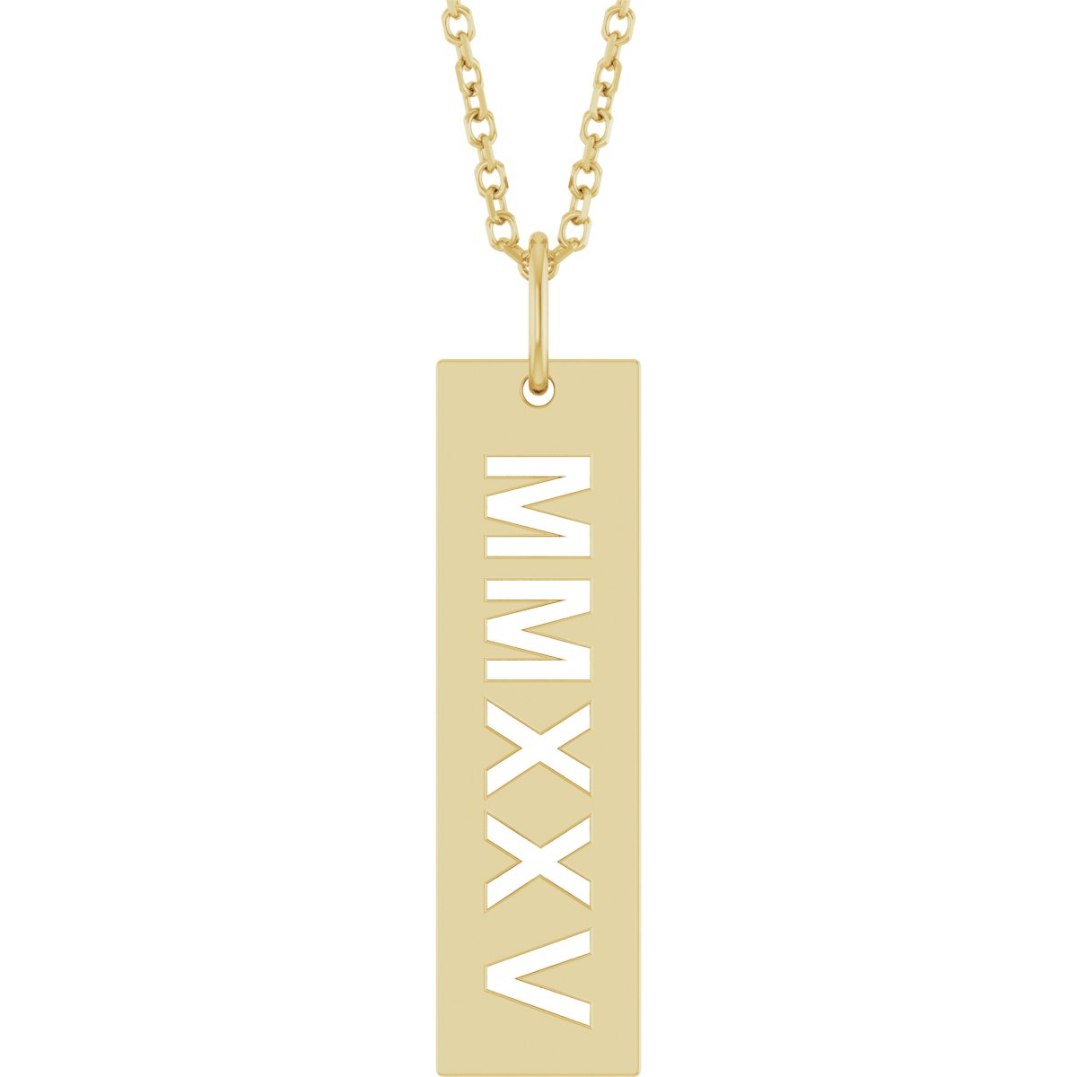 Roman Numeral Year Necklace or Pendant