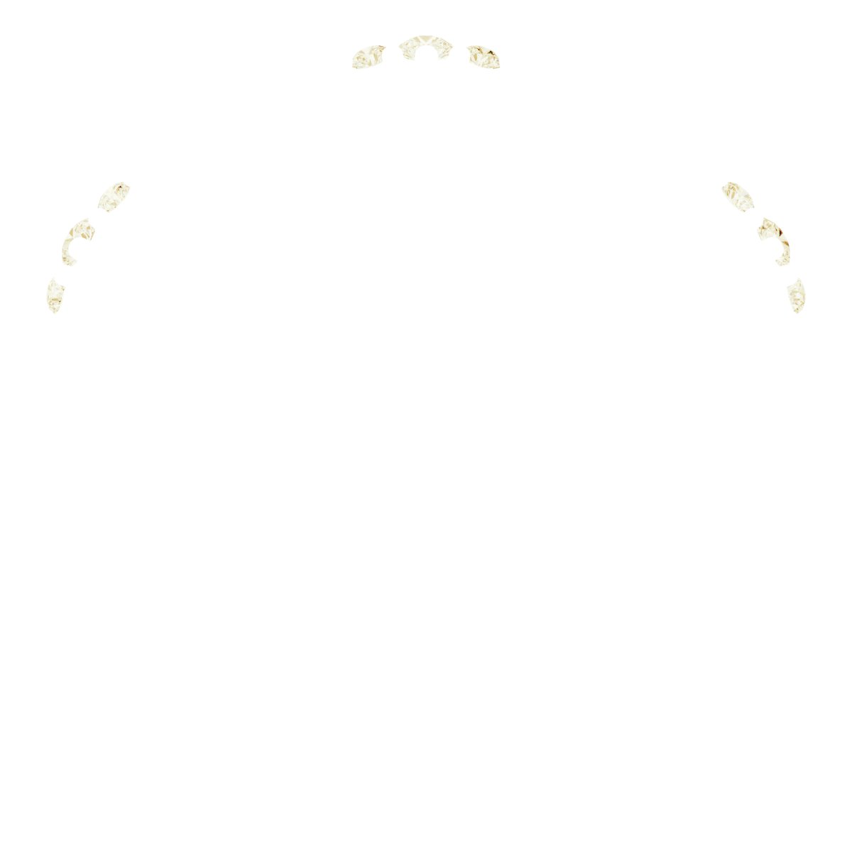 Alternative view of 1/6 CTW Lab-Grown Diamond Band – 14K Yellow Gold