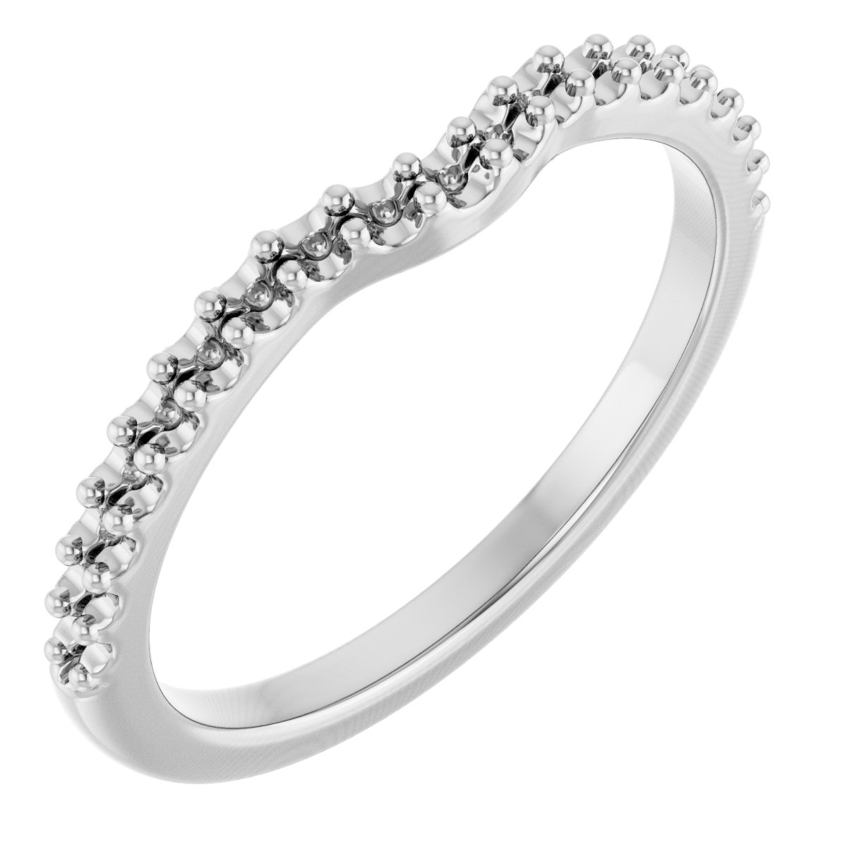 Band Mounting for 8x6 mm Pear Ring
