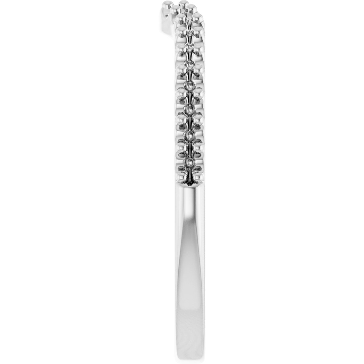 Band Mounting for 8x6 mm Pear Ring view 4