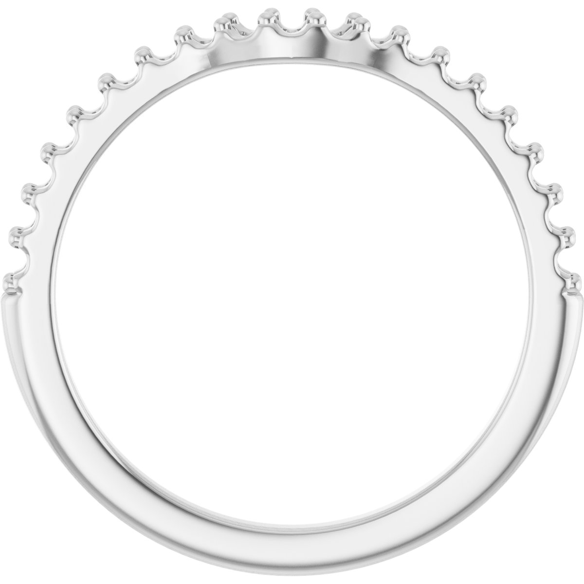 Band Mounting for 8x6 mm Pear Ring view 2