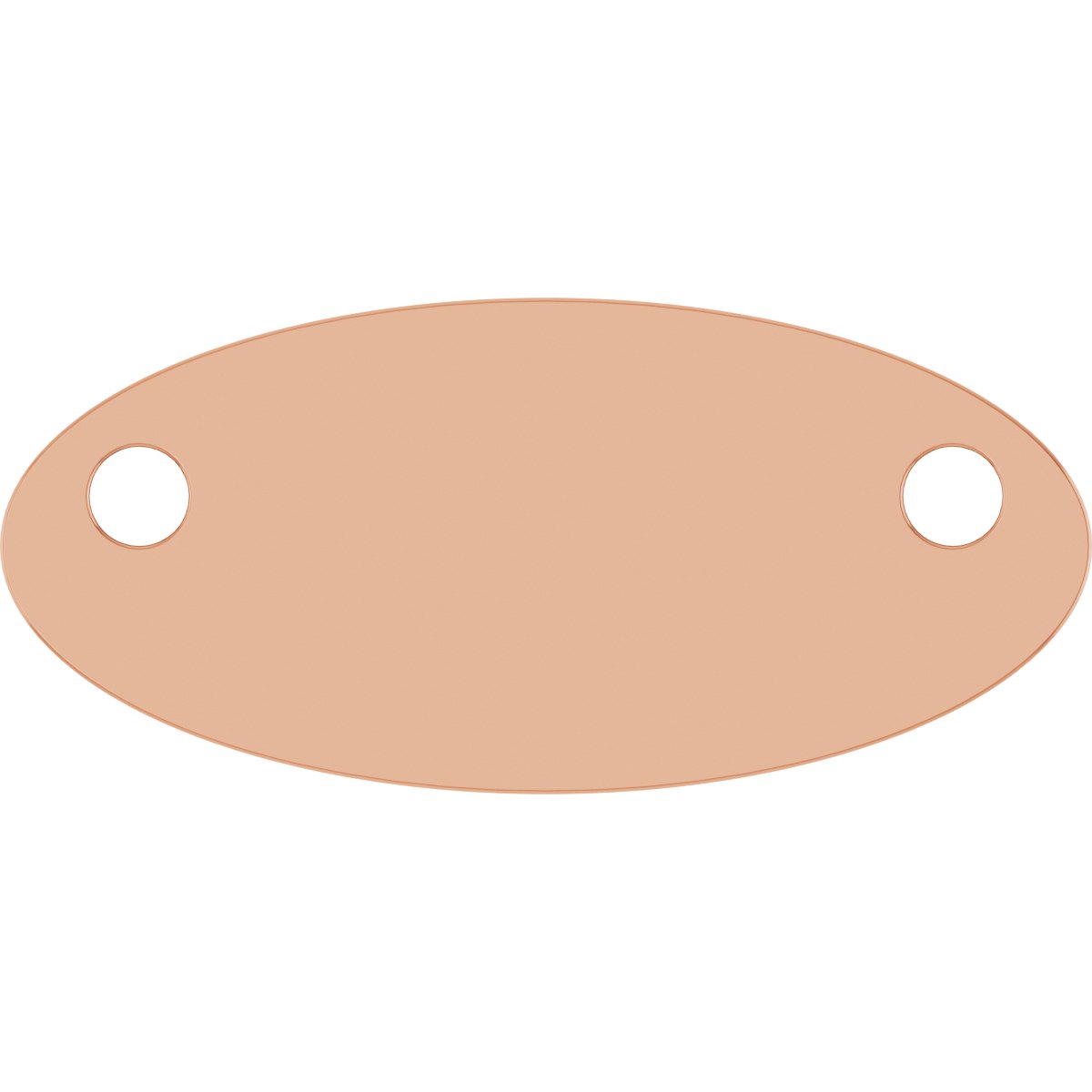 Engravable Oval Necklace or Center