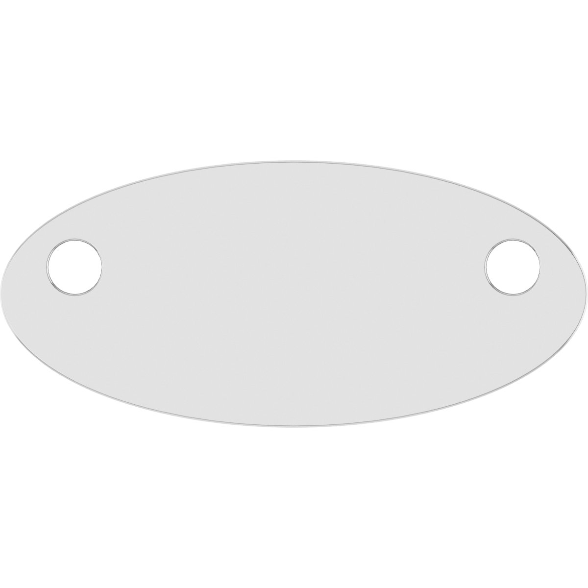 Engravable Oval Necklace or Center