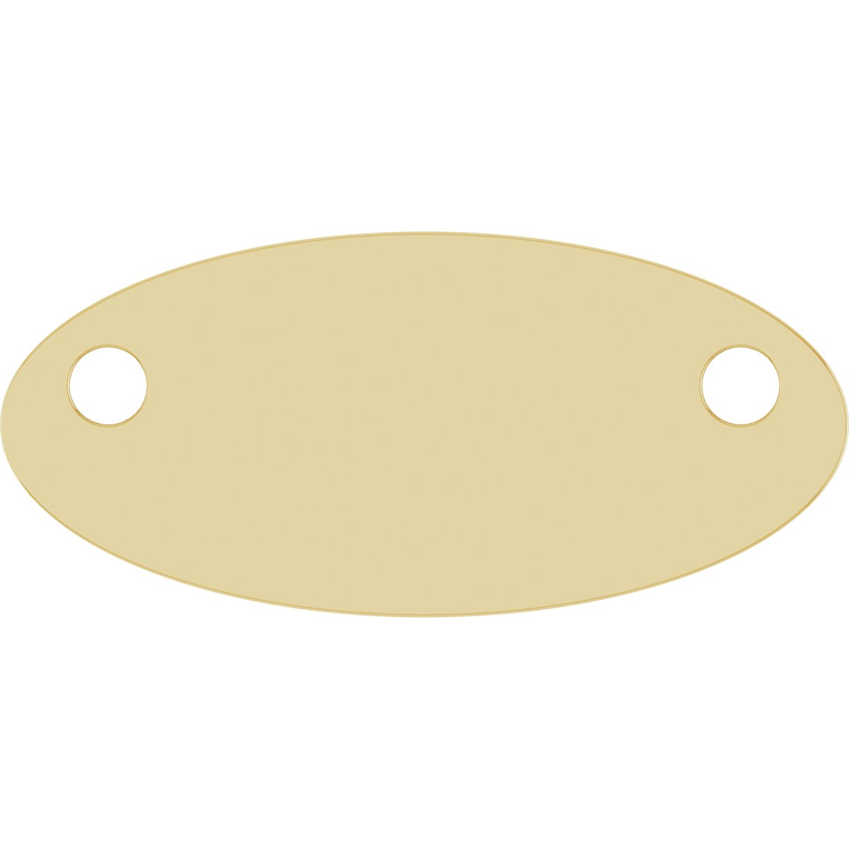 Engravable Oval Necklace or Center