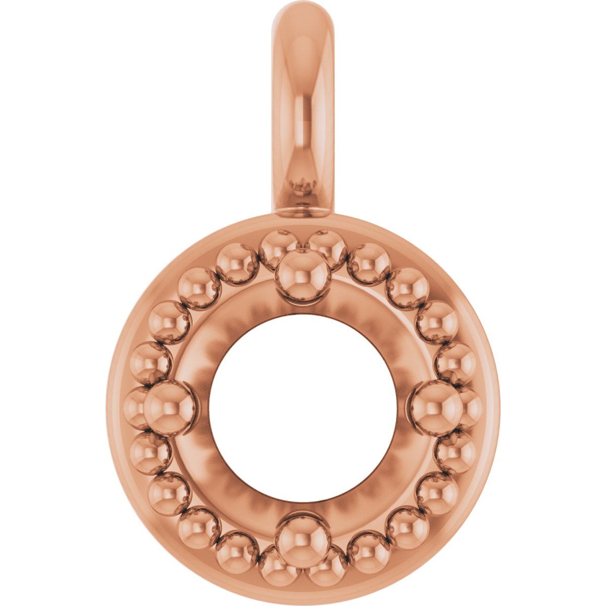Round 4-Prong Milgrain Dangle
