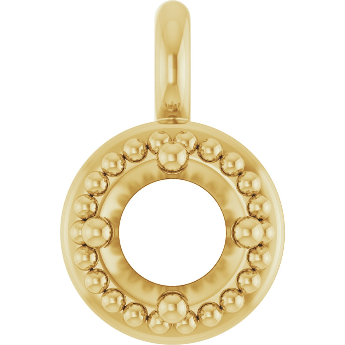 Round 4-Prong Milgrain Dangle