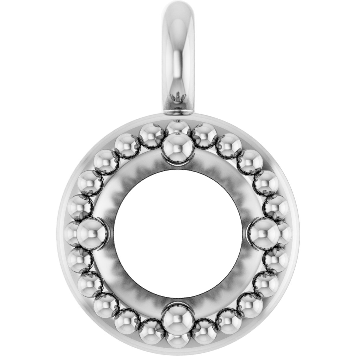 Round 4-Prong Milgrain Dangle