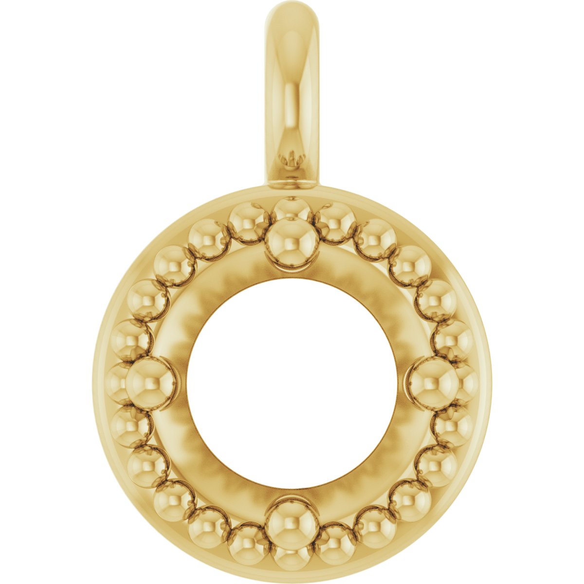 Round 4-Prong Milgrain Dangle
