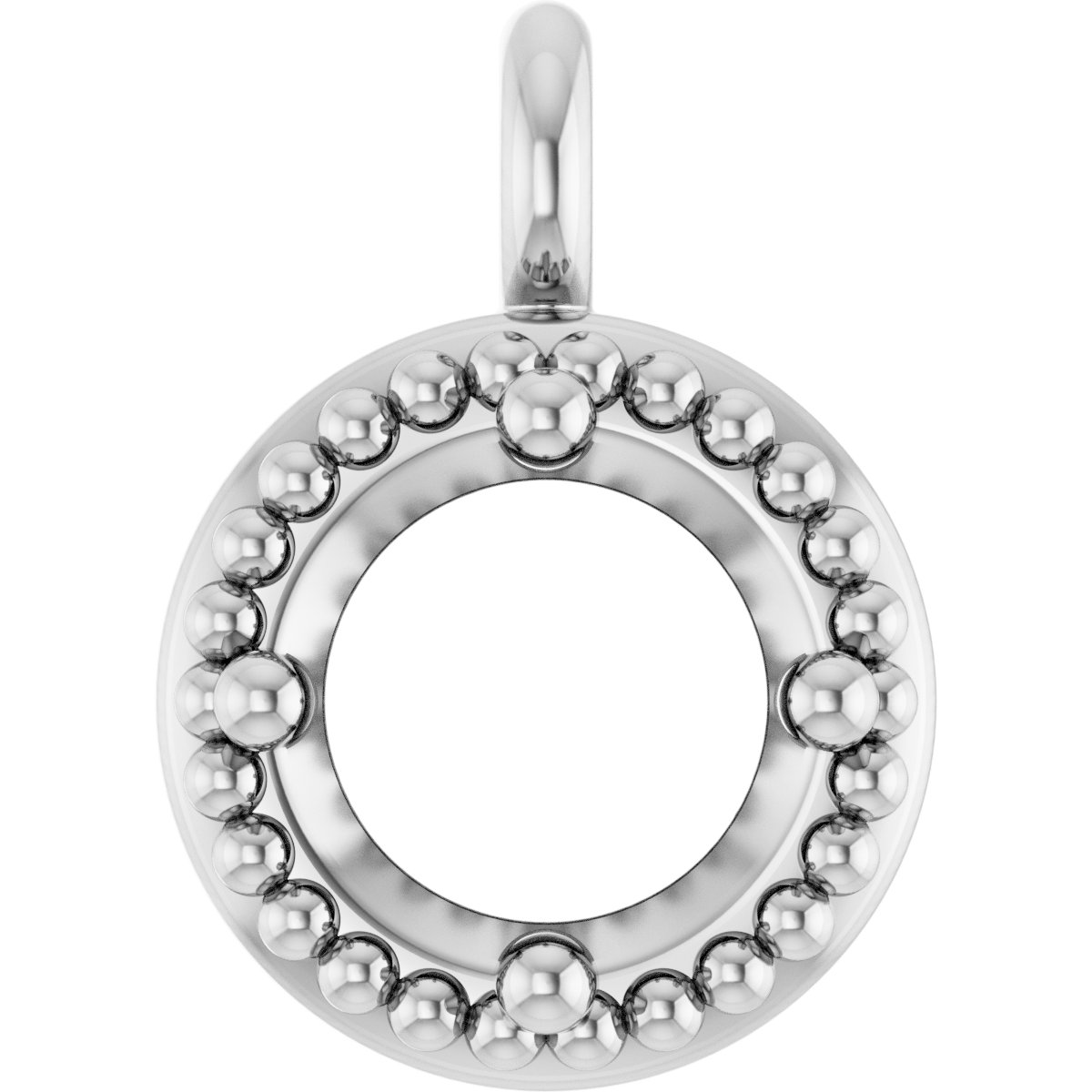 Round 4-Prong Milgrain Dangle