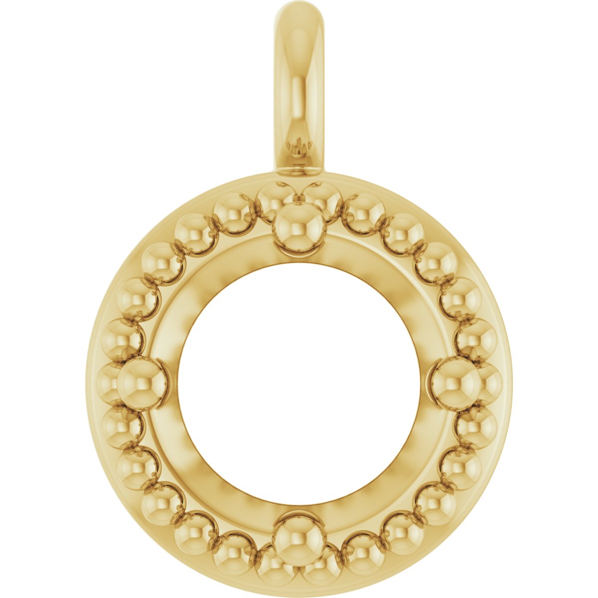 Round 4-Prong Milgrain Dangle
