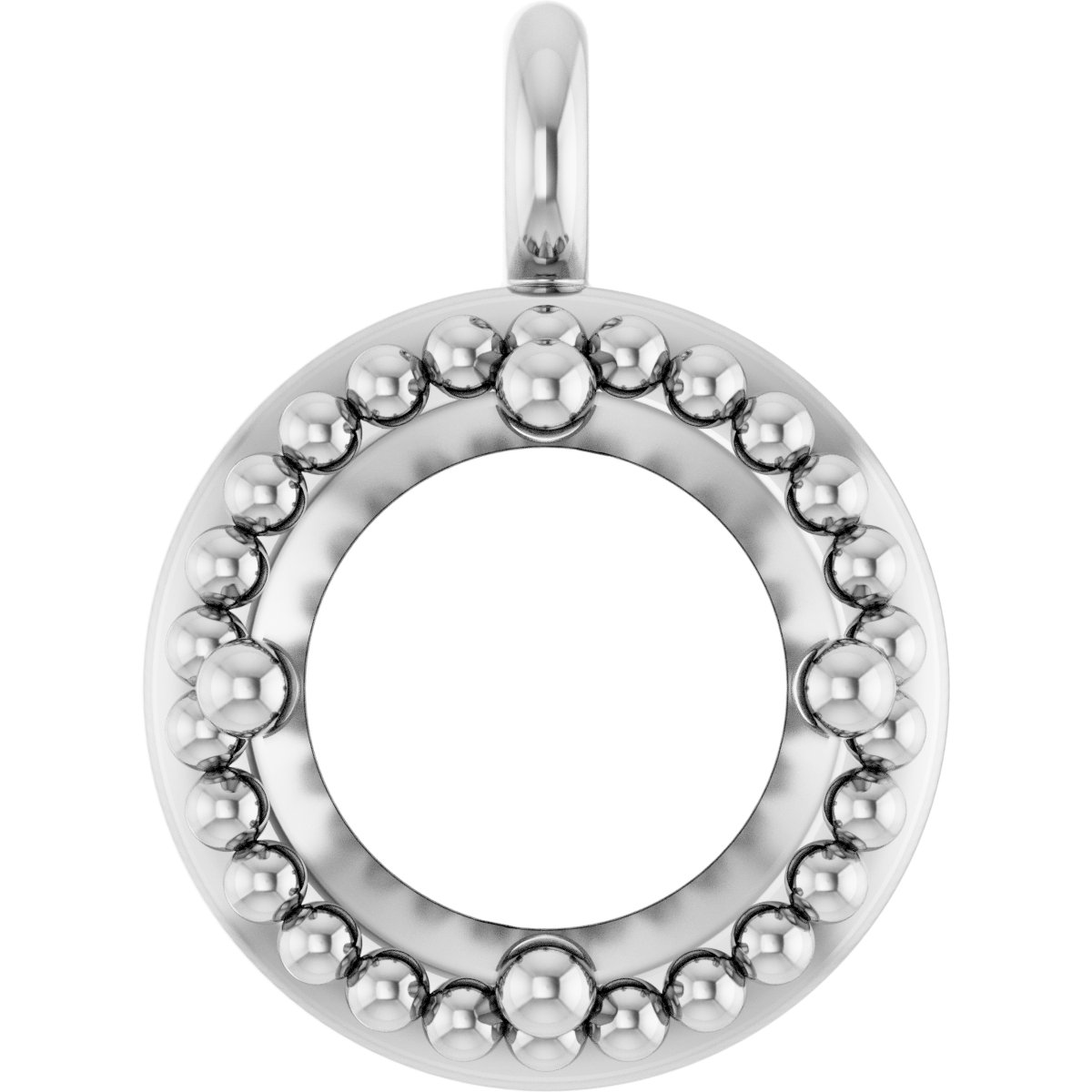 Round 4-Prong Milgrain Dangle