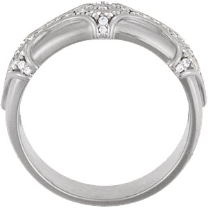 1/2 CTW Natural Diamond Vintage-Inspired Ring view 2