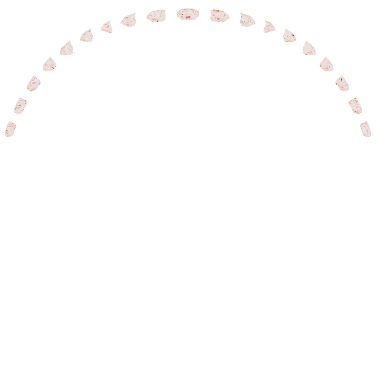 Alternative view of 1/5 CTW Natural Diamond Contour Band – 14K Rose Gold