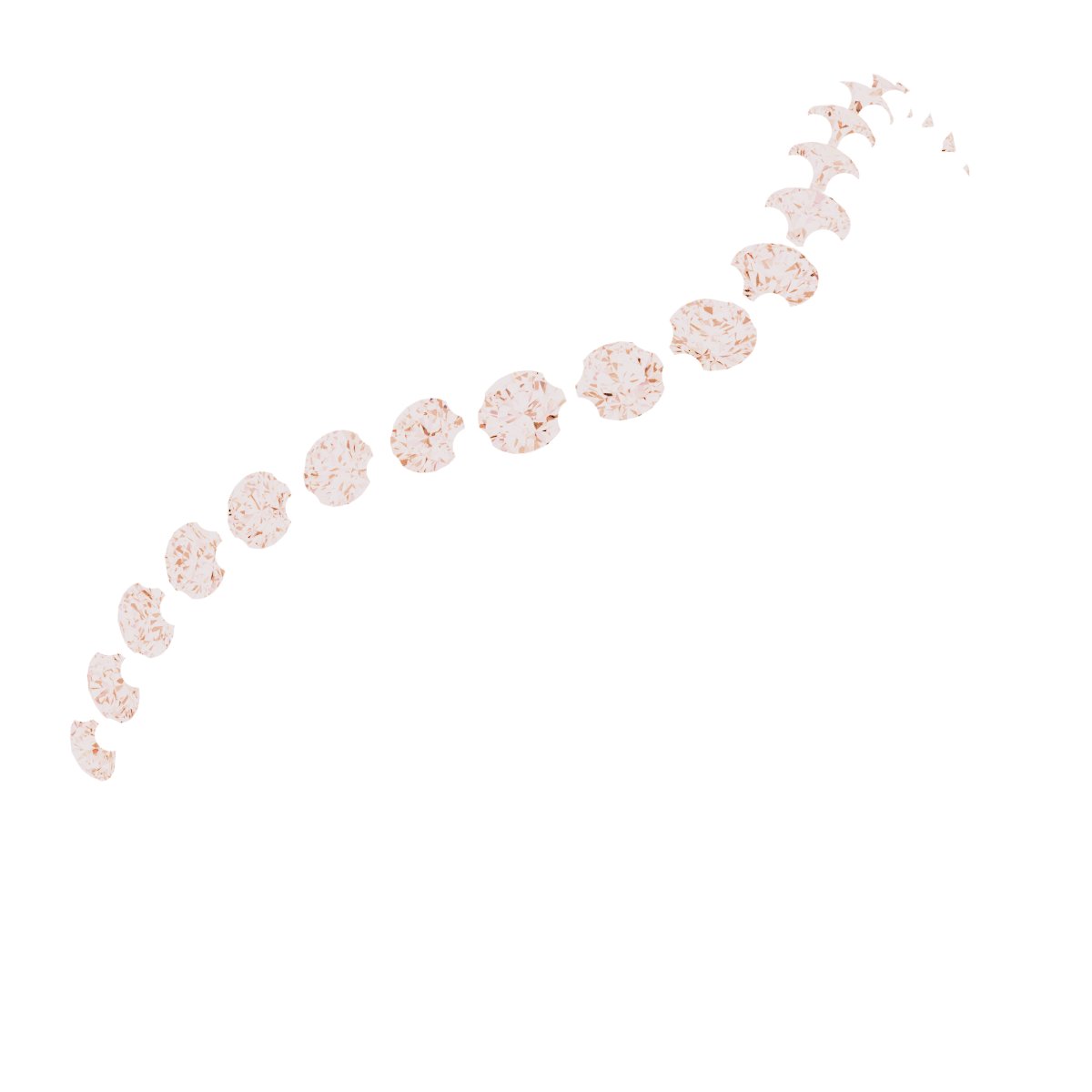 1/5 CTW Natural Diamond Contour Band – 14K Rose Gold