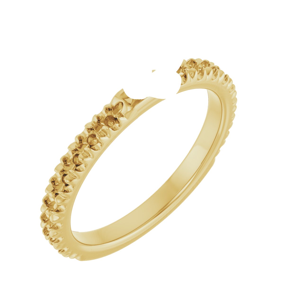 Claw-Prong Hidden Halo-Style Engagement Ring