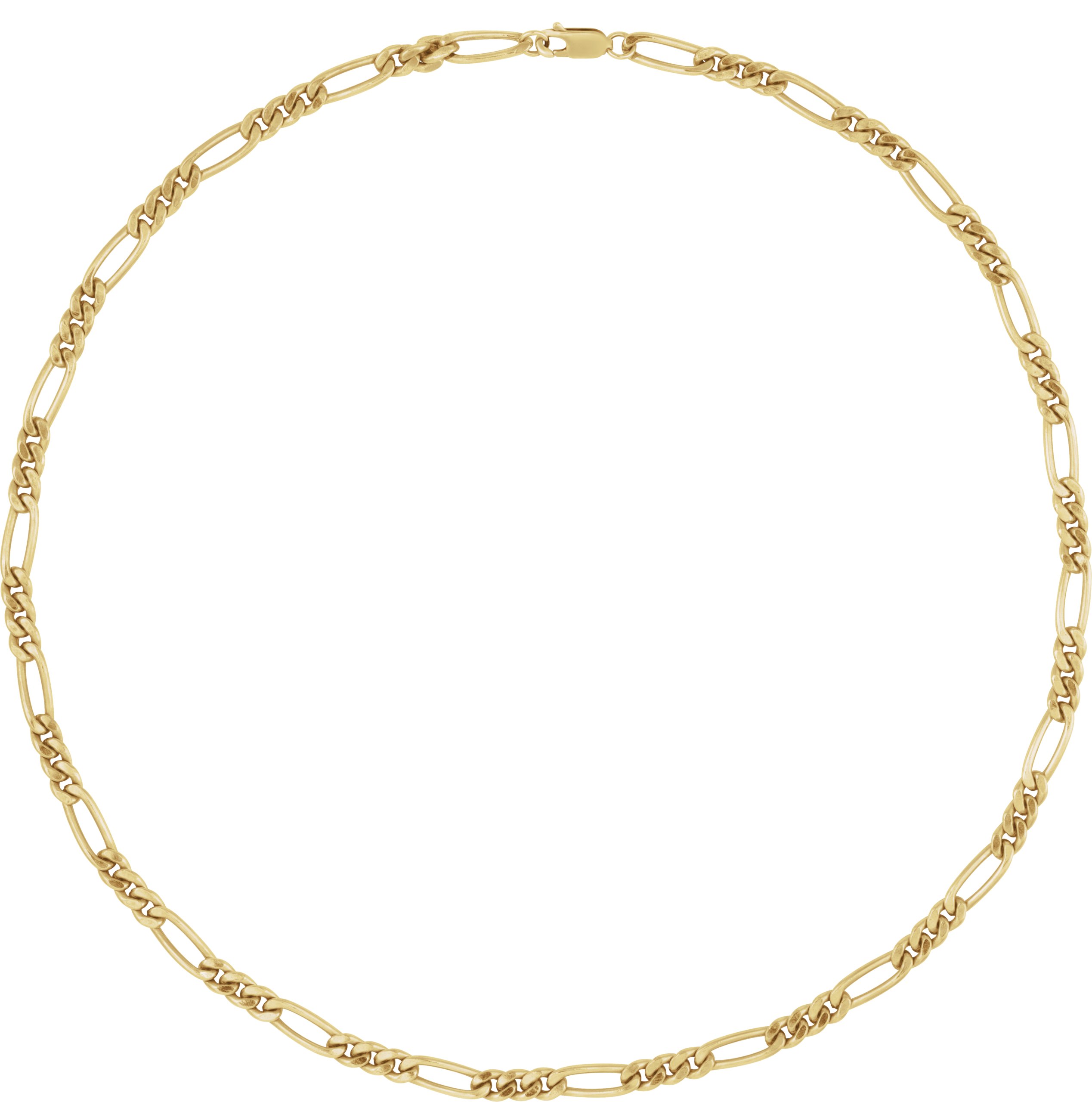14K Yellow Gold-Filled 5.2 mm Figaro 20 Chain
