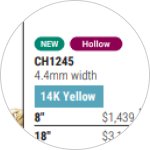 Badges to Easily Locate Hollow Products