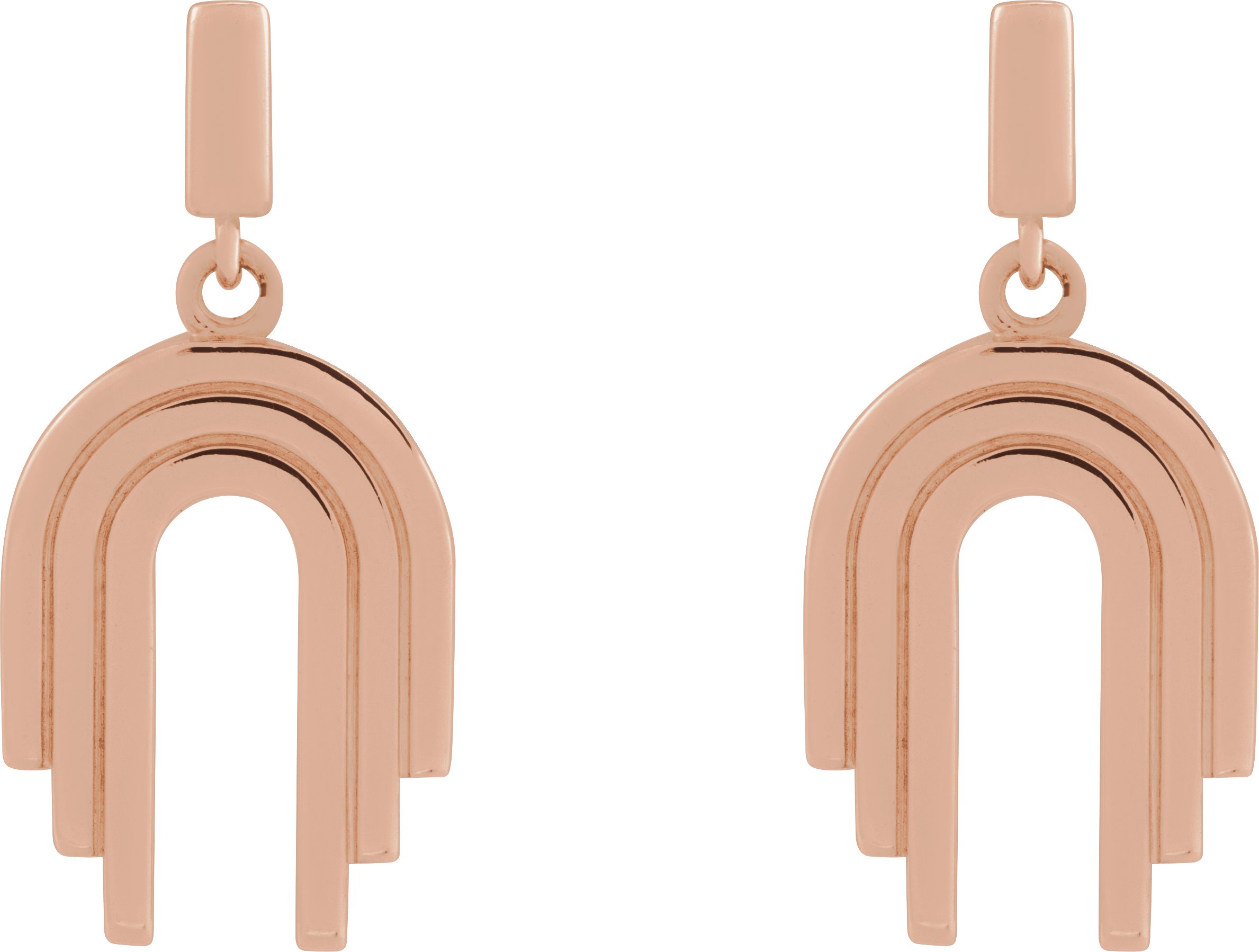 Alternative view of Geometric Earrings