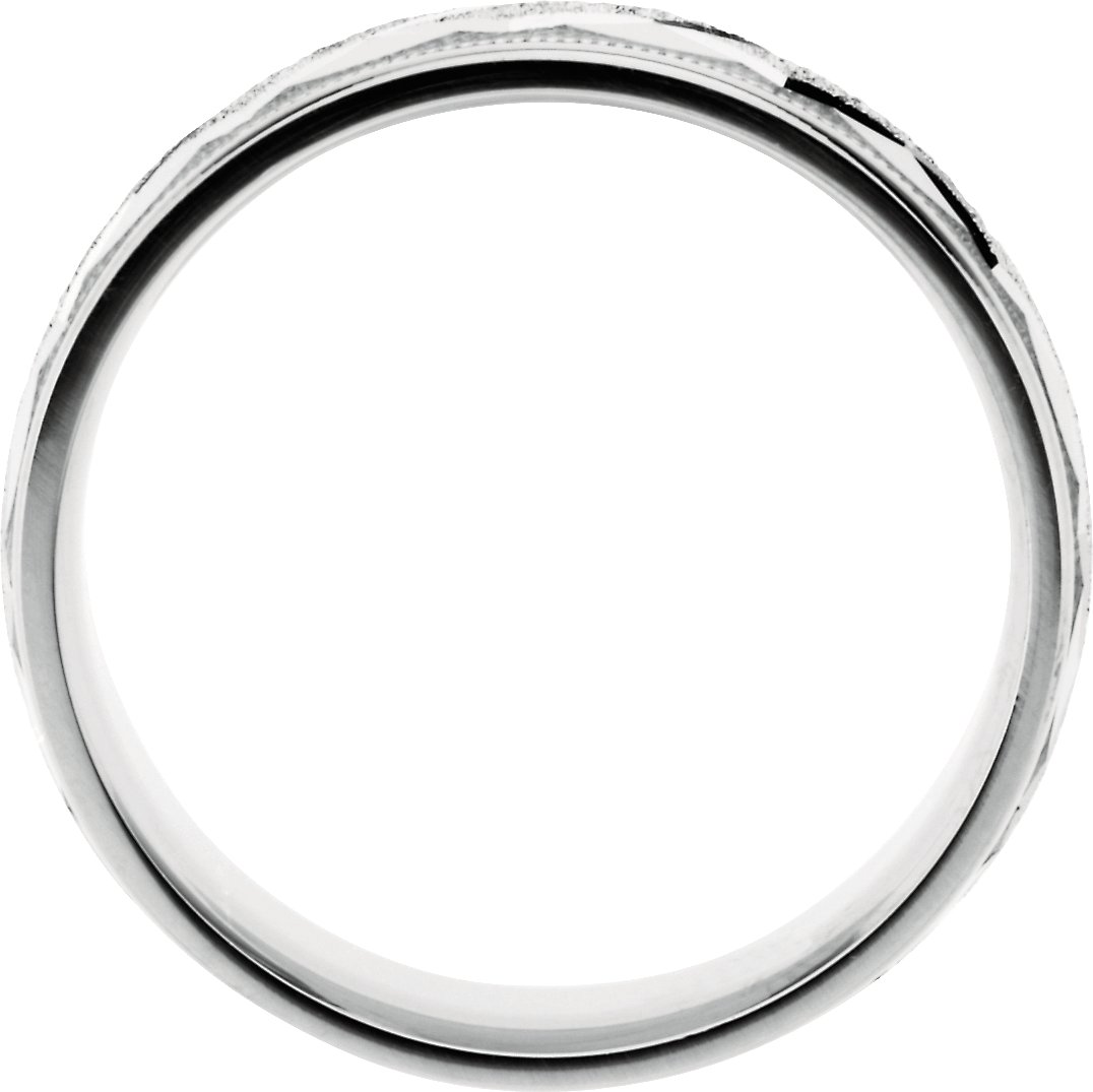 Sterling Silver 7 mm Design Band with Satin Finish & Milgrain Size 11