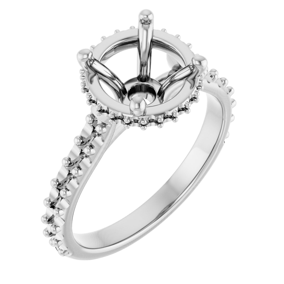 Hidden Halo-Style Engagement Ring
