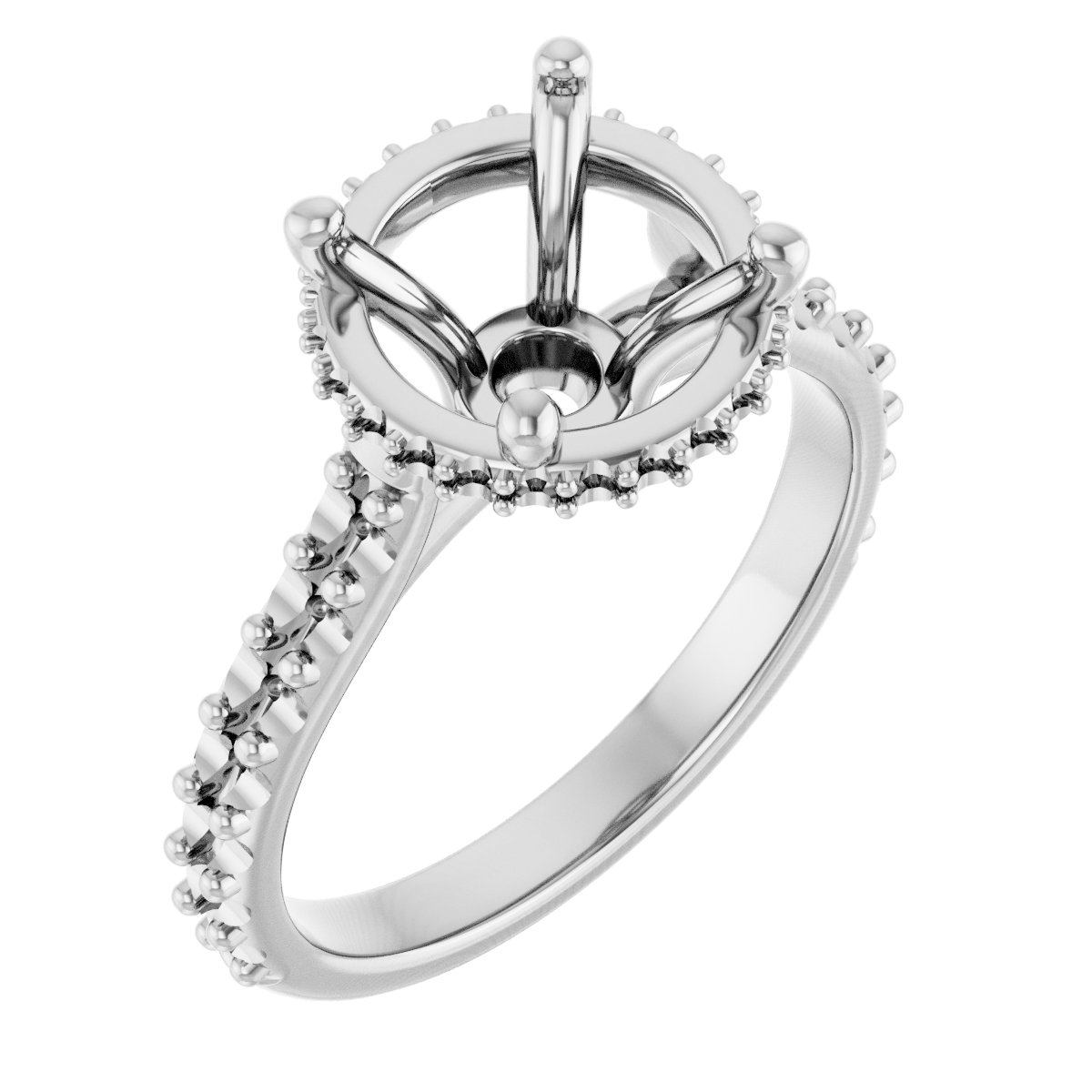 Hidden Halo-Style Engagement Ring