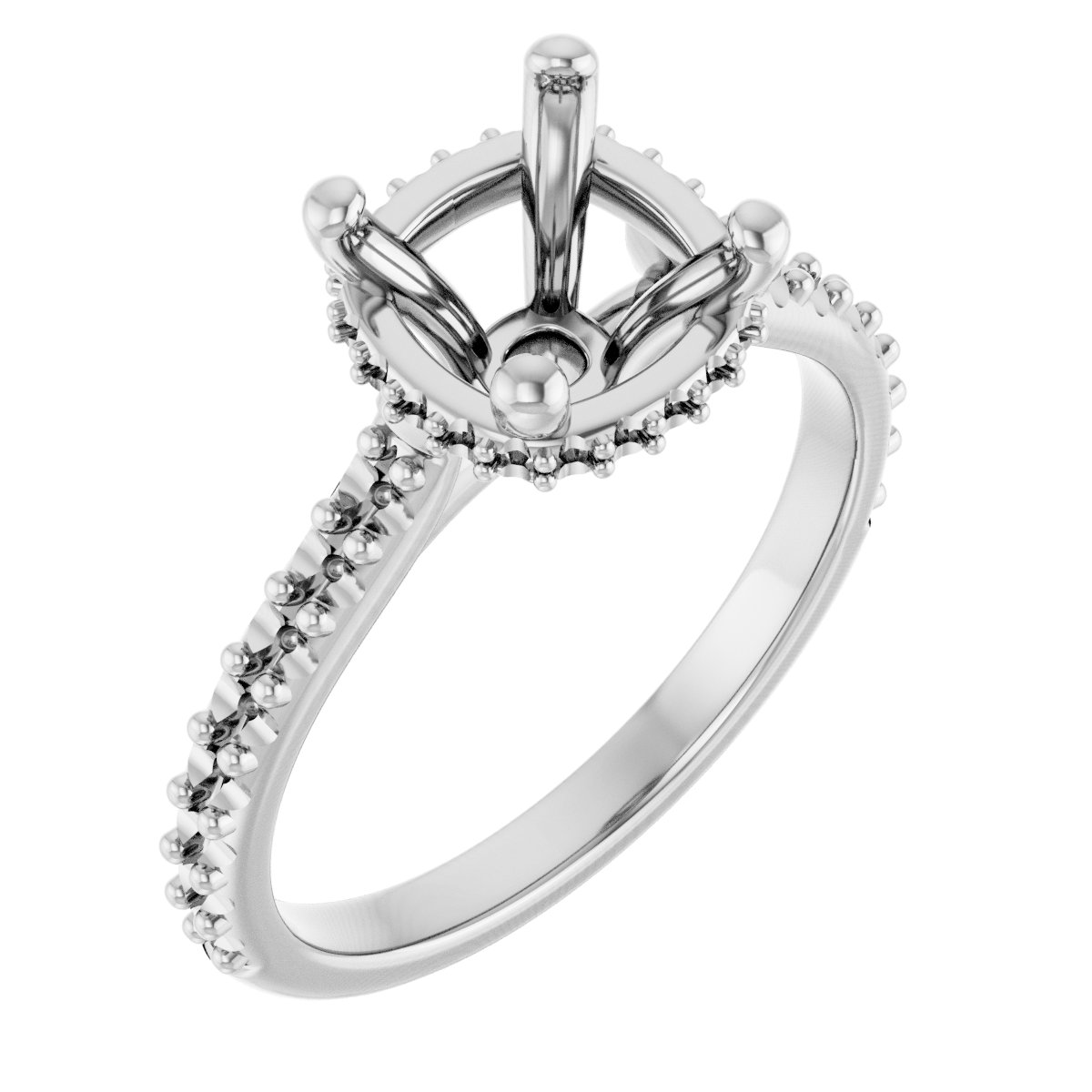 Hidden Halo-Style Engagement Ring