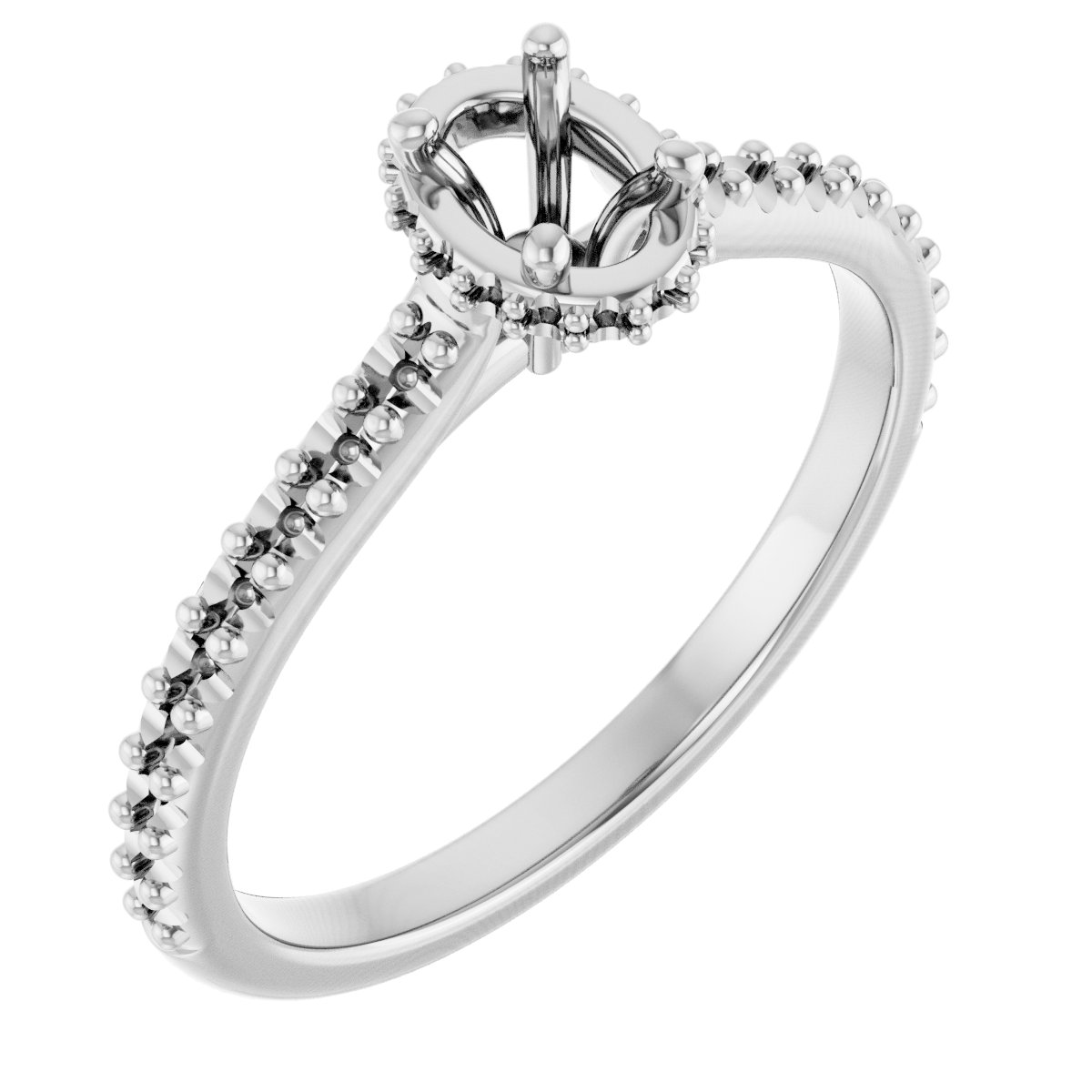 Hidden Halo-Style Engagement Ring