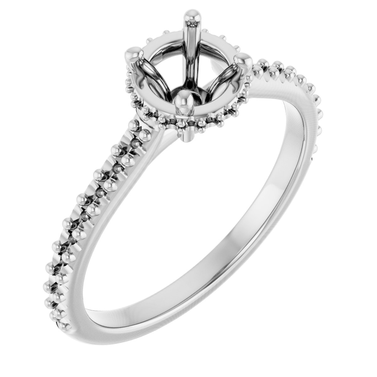 Hidden Halo-Style Engagement Ring