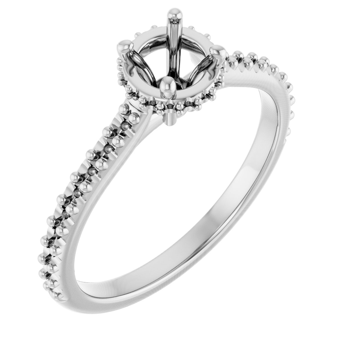 Hidden Halo-Style Engagement Ring