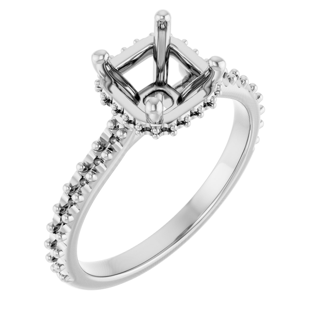 Hidden Halo-Style Engagement Ring
