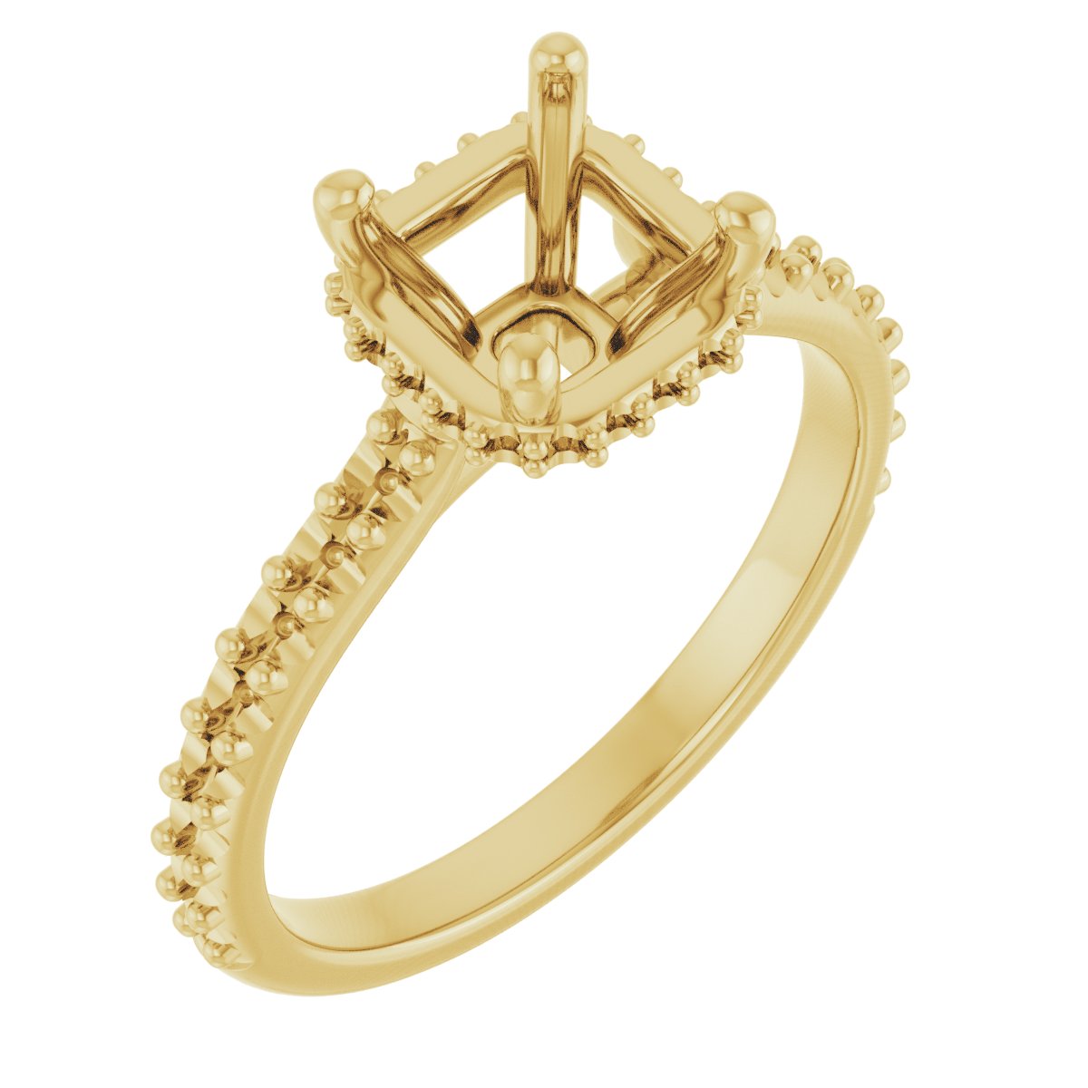 Hidden Halo-Style Engagement Ring
