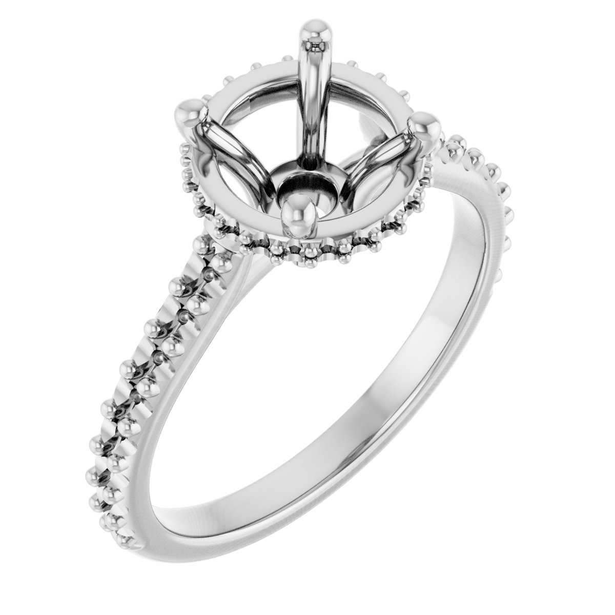 Hidden Halo-Style Engagement Ring