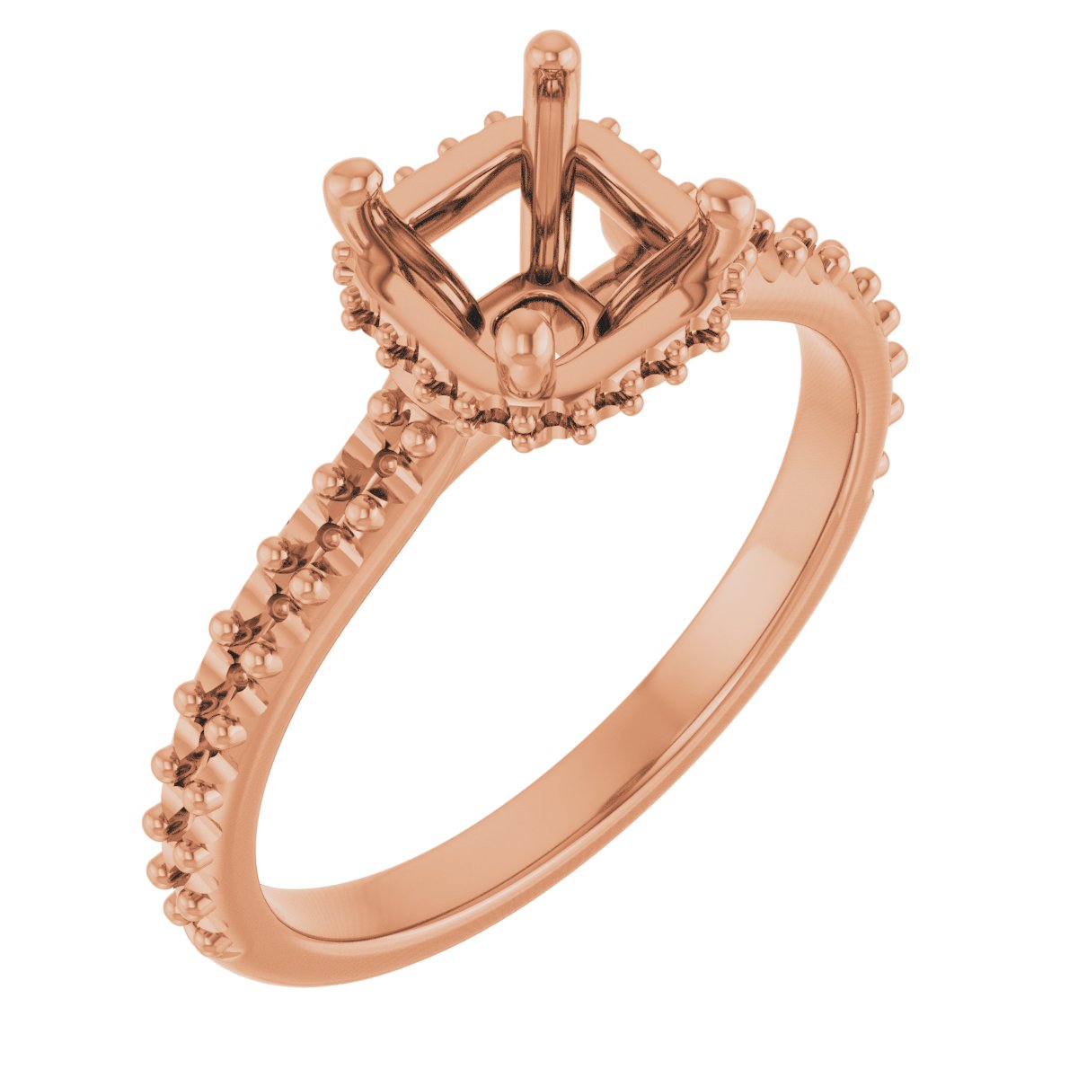 Hidden Halo-Style Engagement Ring