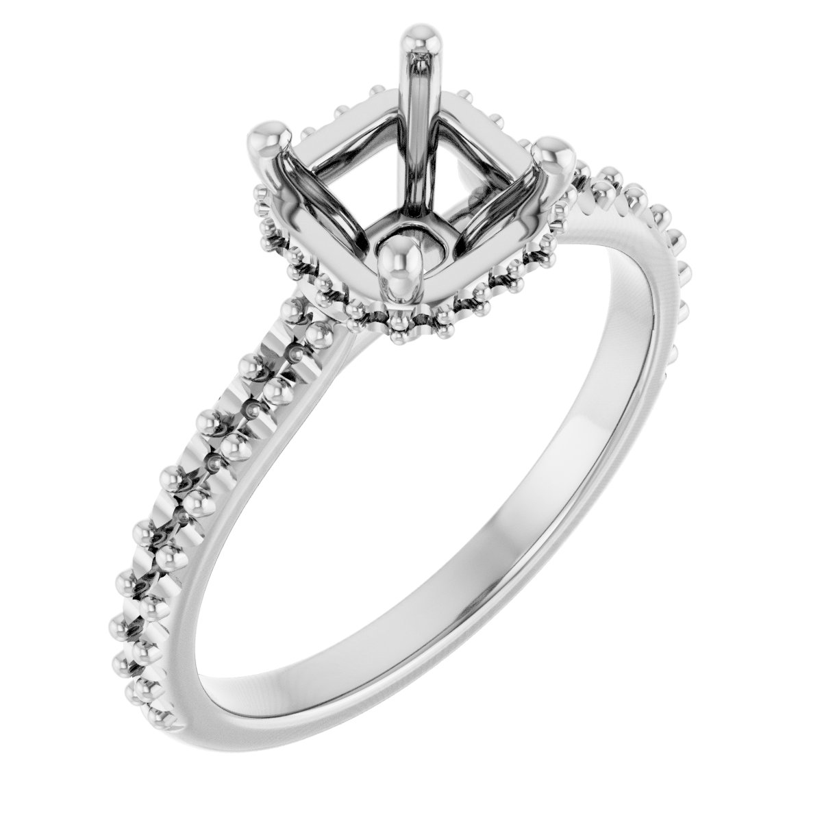 Hidden Halo-Style Engagement Ring