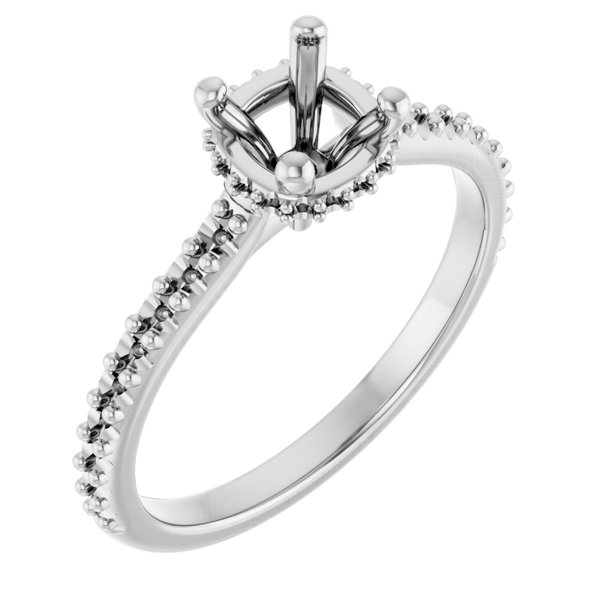 Hidden Halo-Style Engagement Ring