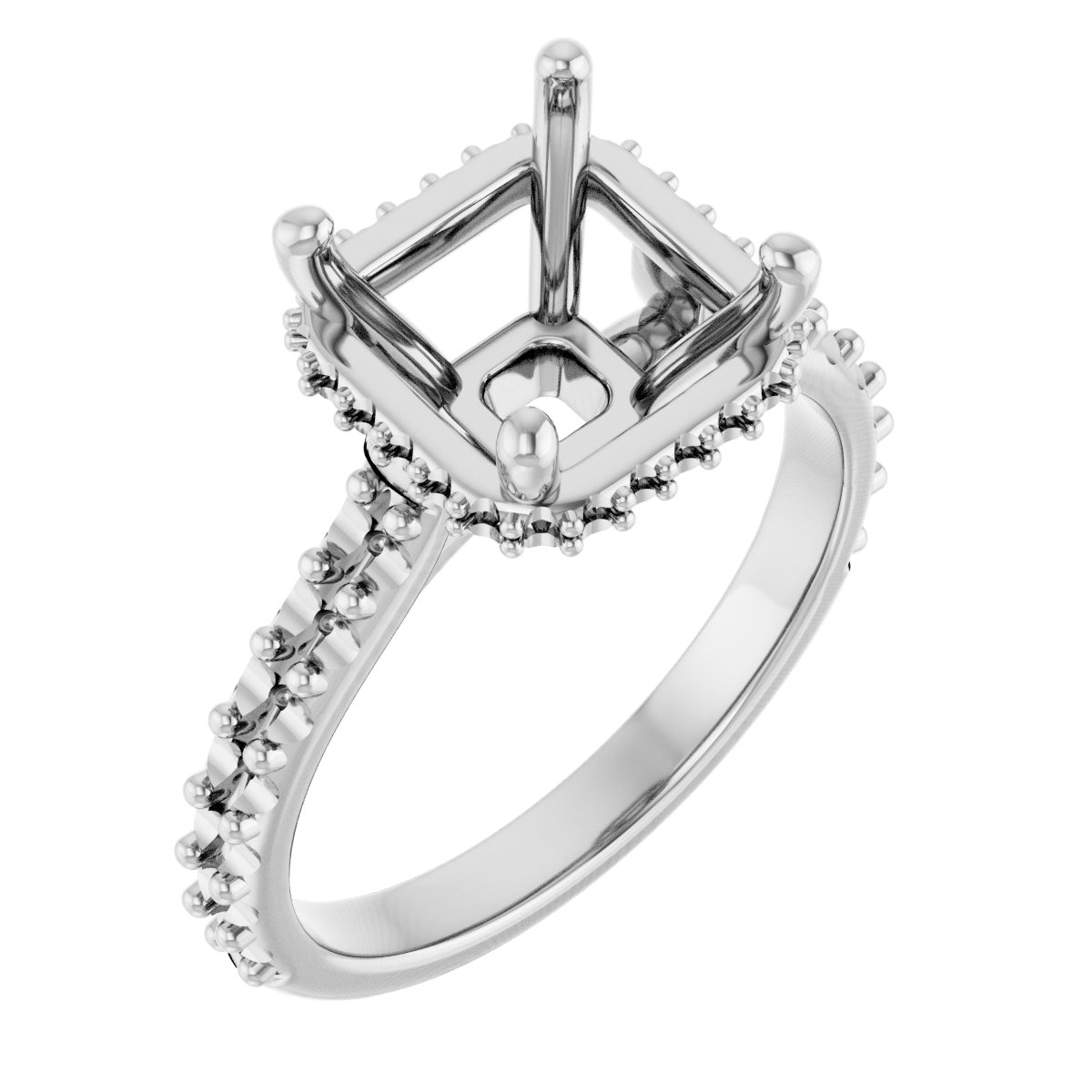 Hidden Halo-Style Engagement Ring