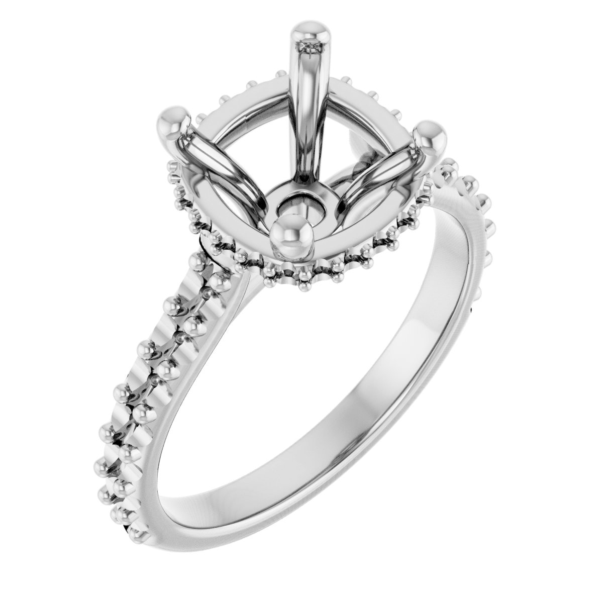 Hidden Halo-Style Engagement Ring