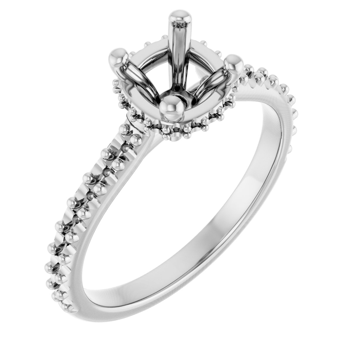 Hidden Halo-Style Engagement Ring